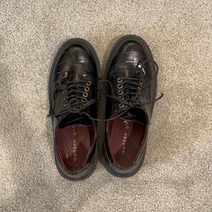 Women's leather vintage platforms